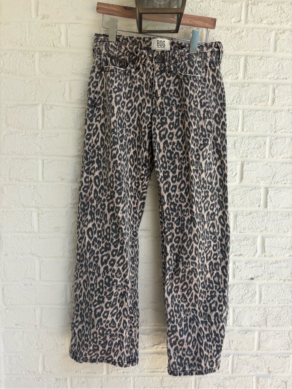 BDG (Urban Outfitters) Black & Beige Leopard Print wide leg Jeans